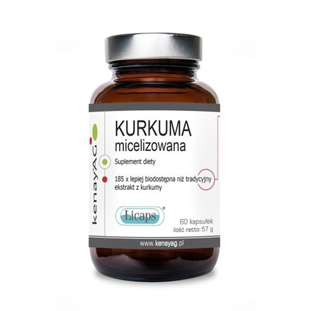 KENAY Micelizowana Kurkuma NovaSOL® na wsparcie stawów, wątroby i odporności 60 kaps.