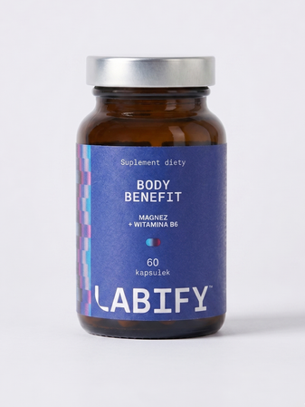 Labify Body Magnez+ (Body Benefit) Magnez + B6 60 kaps.