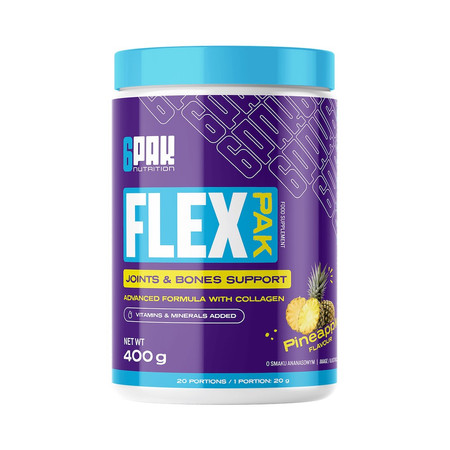 6PAK FLEX PAK odżywka na stawy 400g smak ananas