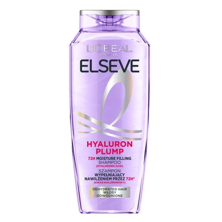 Elseve Hyaluron Plump szampon wypełniający nawilżeniem do włosów odwodnionych 400ml