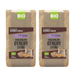 Zestaw: 2x OTRĘBY ŻYTNIE BIO 500 g - NATURAVENA