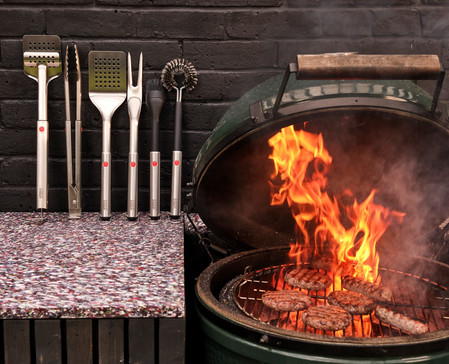 JJ-Zestaw 4 narzędzi do BBQ w etui 5el. GrillOut