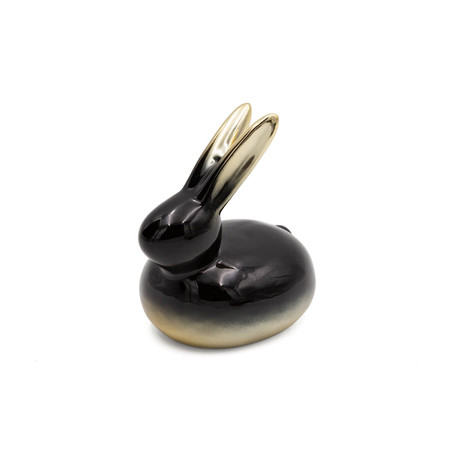 Ozdoba Wielkanocna, Figurka ceramiczna, kolor czarny, rozmiar 10 x 10 x 7 cm