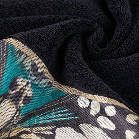 Ręcznik Eva 15 70 x 140 cm, Czarny