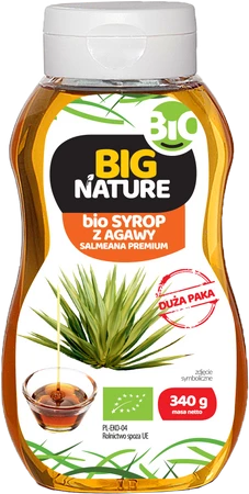 Big Nature Syrop z agawy salamanea premium Bio 340g