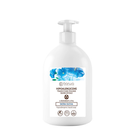 Barwa -  Mydło hipoalergiczne z ekstraktem z lnu 500 ml