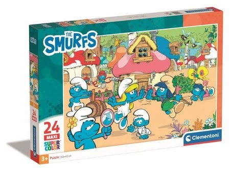 Clementoni Puzzle 24el Maxi SuperColor Smerfy 24248