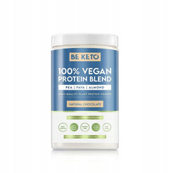 BeKeto 100% Wegańskie Białko Naturalna Czekolada 500g