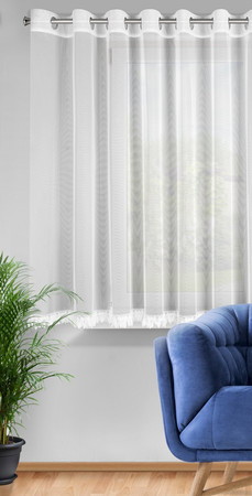 FIRANA GOTOWA SYLVI 300 X 150 CM BIAŁY