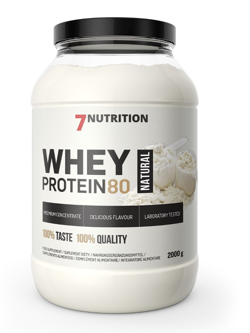 7Nutrition Whey Protein 80 odżywka białkowa WPC 2 kg smak naturalny - Nabea.pl