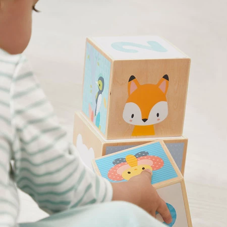 Janod Piramida wieża drewniana 6 el. Pure 12 m+