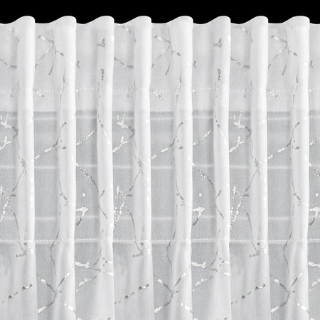 FIRANA GOTOWA ROXI NA TAŚMIE 140 X 270 CM BIAŁY