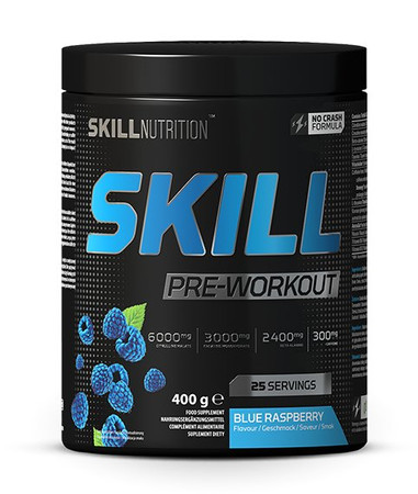 Skill Nutrition Skill Pre-Workout przedtreningówka 400 g smak niebieska malina
