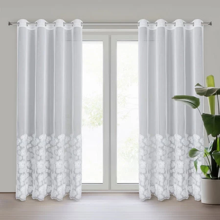 ZASŁONA GOTOWA JASMIN 140 X 250 CM BIAŁY