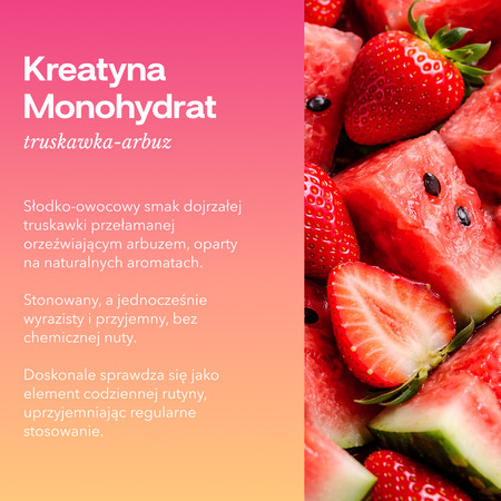 Intenson Kreatyna Monohydrat smak truskawka-arbuz 260g