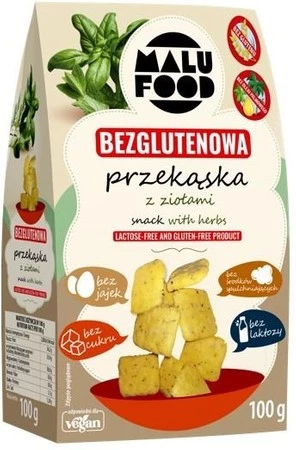 Przekąska Snacki z ziołami BEZGL. B/C 100g