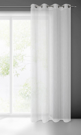 FIRANA GOTOWA CARLA 140 X 250 CM BIAŁY