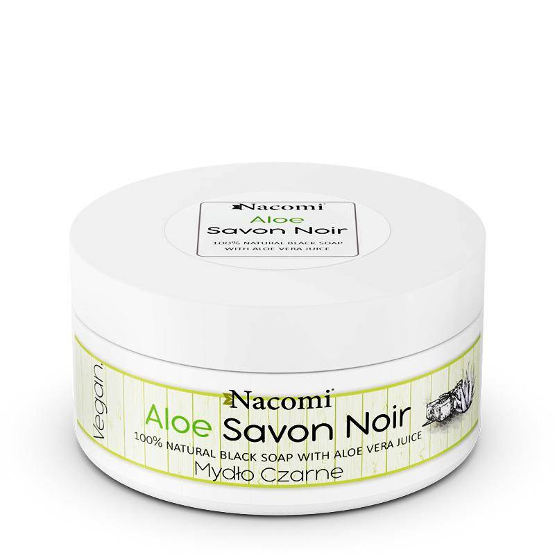 Aloe Savon Noir aloesowe czarne mydło z sokiem z aloesu 125g - Nabea.pl