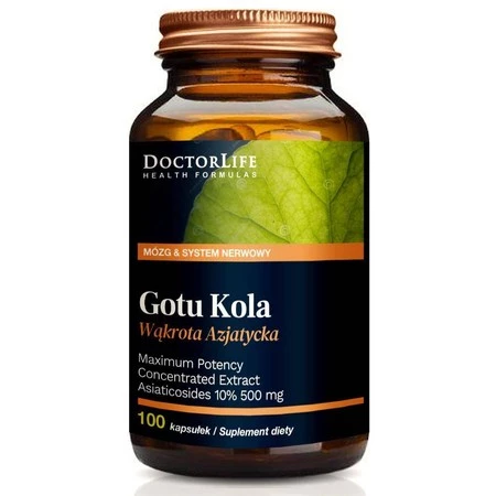 Doctor Life Gotu Kola ekstrakt standaryzowany 350mg suplement diety 100 kaps.