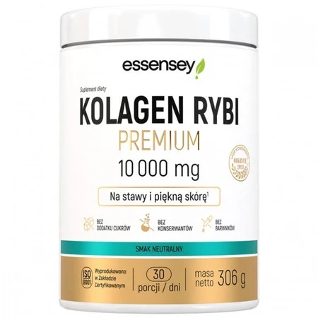 Zestaw 2x Essensey Kolagen Rybi Premium 10 000 mg - 306 g smak naturalny