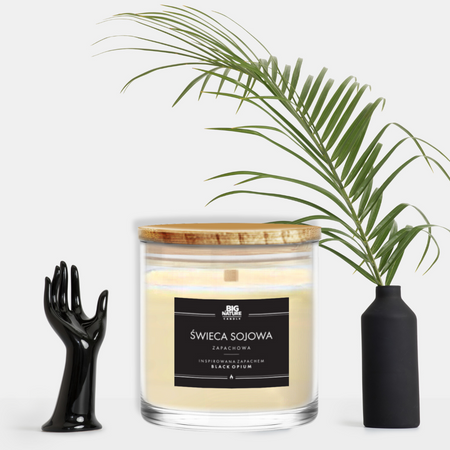 Big Nature Świeca Sojowa BLACK OPIUM 215 g