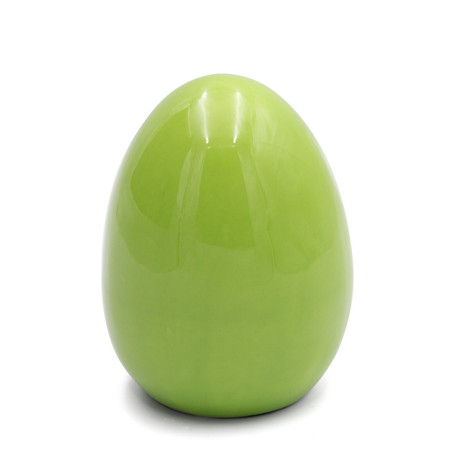 Ozdoba Wielkanocna, Figurka ceramiczna, kolor zielony, rozmiar 12 x 16 x 12 cm