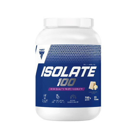 Trec ISOLATE 100 Izolat WPI białkowy 700g smak biała czekolada