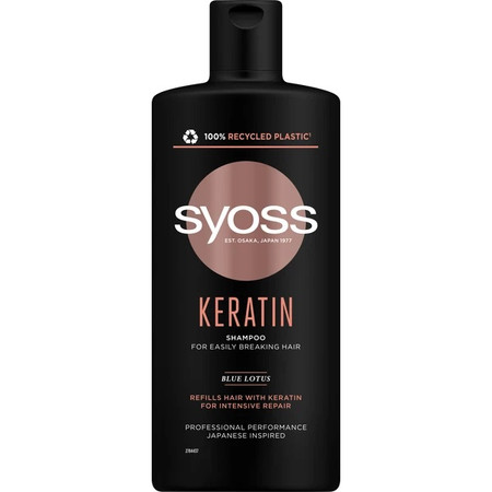 Keratin Shampoo szampon do włosów słabych i łamliwych 440ml