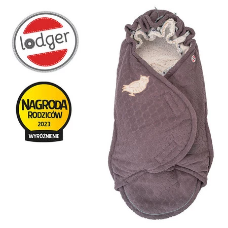 Lodger Polarowy zimowy śpiworek do wózka wrzosowy Fleece Mauve