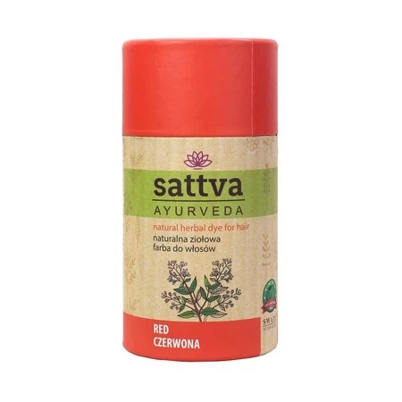 Sattva - Henna Naturalna ziołowa farba do włosów Czerwona 150g