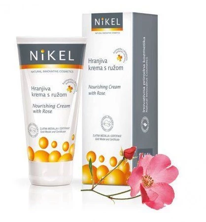 NIKEL, Odżywczy krem do twarzy z Różą, 50ml