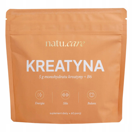 Natu.Care Kreatyna monohydrat +B6 mango-marakuja 372g