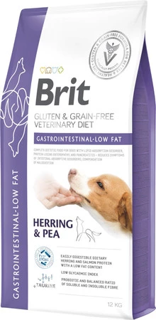 BRIT GF Veterinary Diet Gastrointestinal-LOW FAT Dog 400g