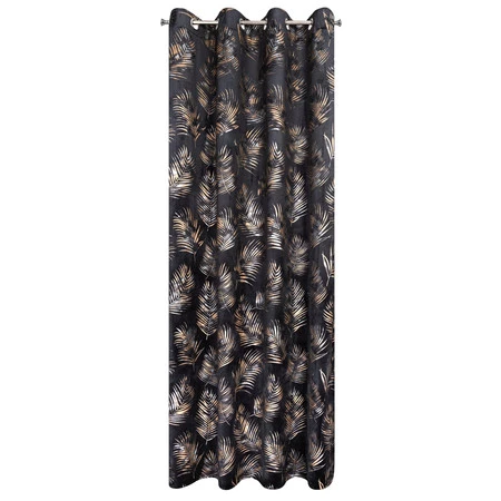 ZASŁONA GOTOWA GLORIA 140 X 250 CM CZARNY