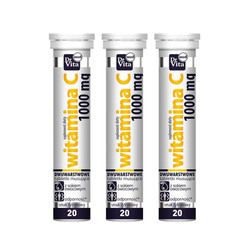 Zestaw: 3x Witamina C 20 tabletek musujących