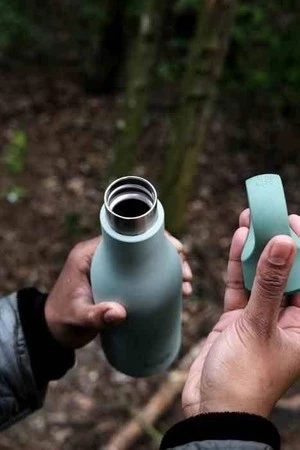 JJ - Butelka termiczna stalowa 500ml Loop™, zielon