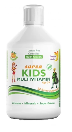 Swedish Nutra Super Kids Multivitamin multiwitaminy dla dzieci 500ml