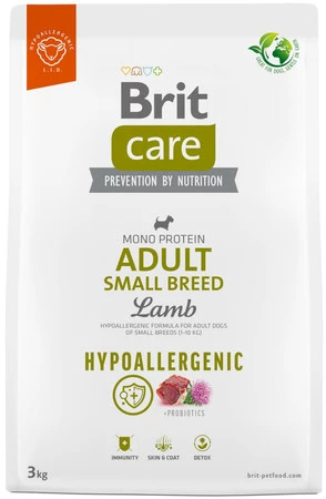 Brit Care Dog Hypoallergenic Adult Small Lamb 3kg