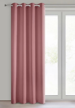 ZASŁONA GOTOWA RITA 140 X 250 CM CIEMNORÓŻOWY