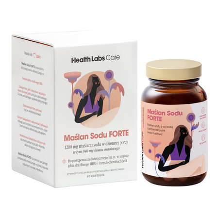 Health Labs Care Maślan Sodu Forte 600mg - 60 kaps.
