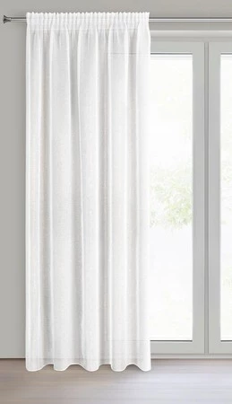 FIRANA GOTOWA LUCILA NA TAŚMIE 140 X 270 CM BIAŁY