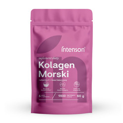 Intenson Kolagen morski + Witamina C + kwas hialuronowy 60g