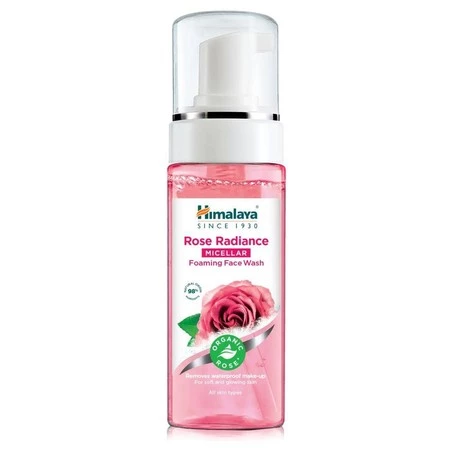 Rozświetlająca micelarna pianka do mycia twarzy z organiczną różą 150ml