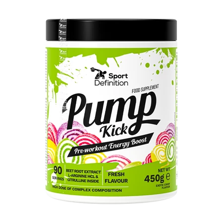 Sport Definition Pump kick odżywka przedtreningowa 450g smak owoce tropikalne