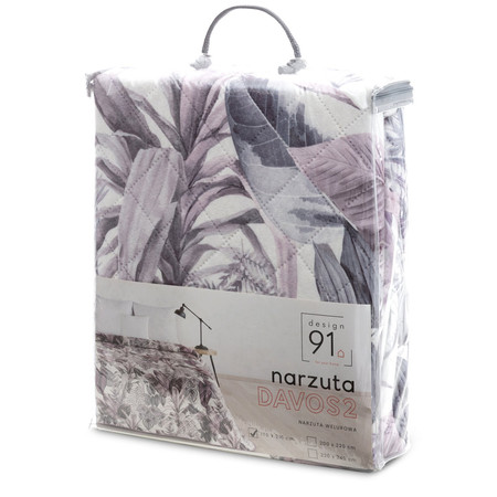 Narzuta D91 Davos2 200 x 220 cm, Fioletowy