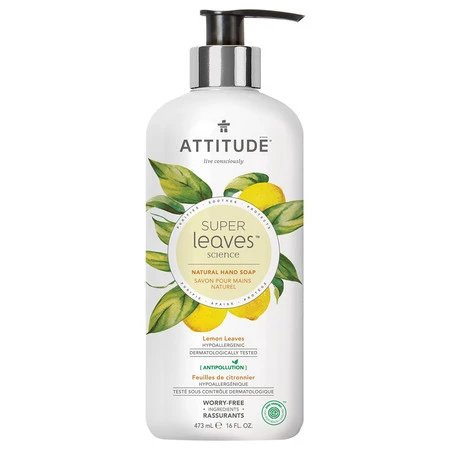 Attitude, Super Leaves, Mydło do rąk, Liście limonki, 473ml