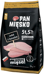 Pan Mięsko Indyk z bażantem S - sucha karma dla psa - 3kg