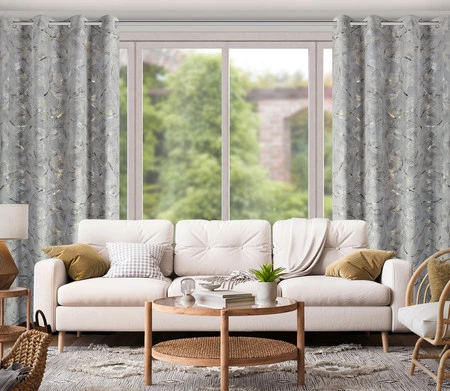 ZASŁONA GOTOWA ODETA 135 X 250 CM STALOWY