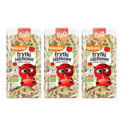 Zestaw: 3x FRYTKI JABŁKOWE BIO 50 g - BIOMINKI