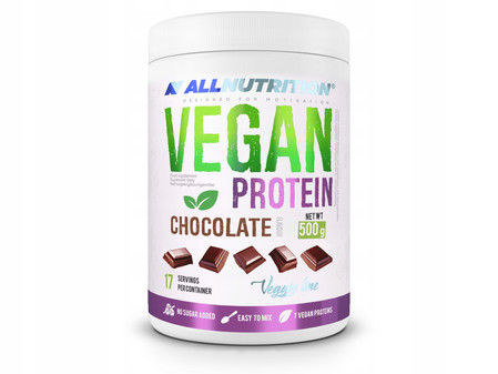 ALLNUTRITION Vegan Protein odżywka białkowa mix białek 500g smak czekolada vegan